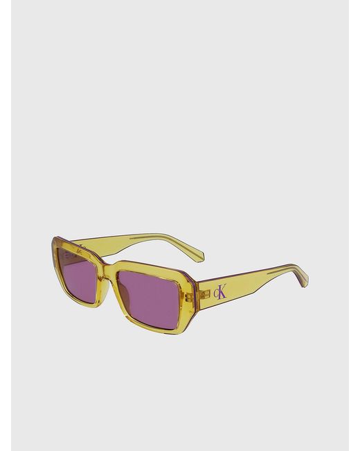Calvin Klein Pink Rectangle Sunglasses Ckj23602S