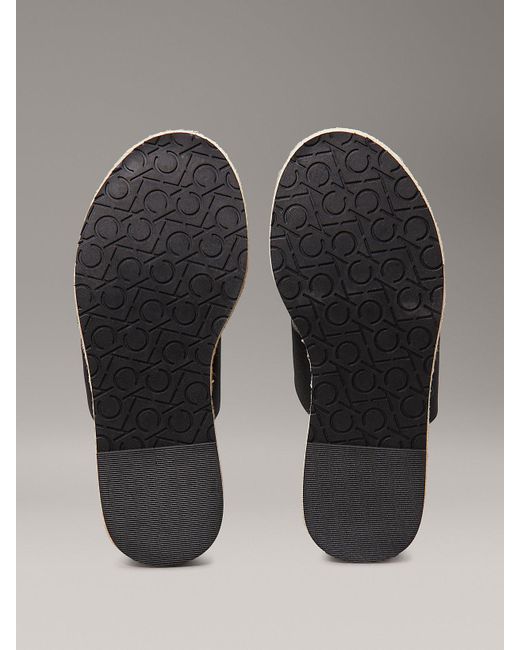 Sandali Espadrillas Con Plateau di Calvin Klein in Gray