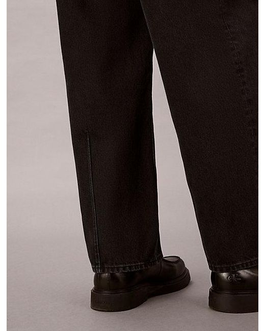 Calvin Klein Black Jeans Barrel Fit Jeans for men
