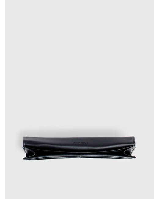 Calvin Klein Gray Large Logo Rfid Trifold Wallet