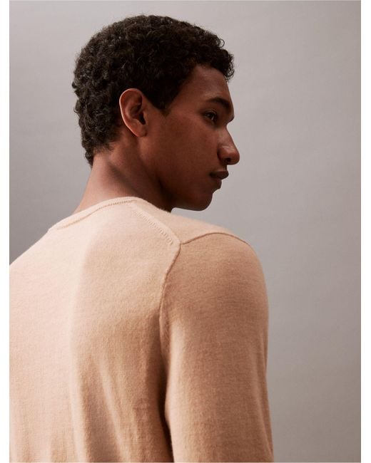 Calvin Klein Gray Extra Fine Merino Sweater for men