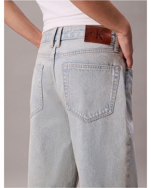 Calvin Klein Gray Calvin Klein Wide Cuff Relaxed Jeans