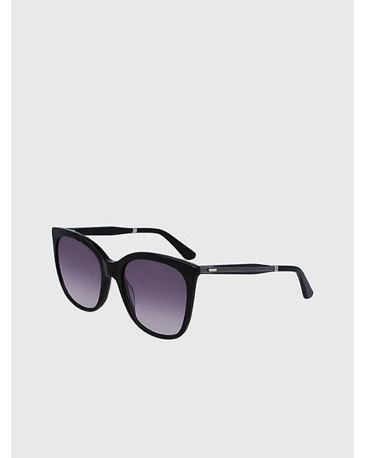 Calvin Klein Black Rectangle Sunglasses