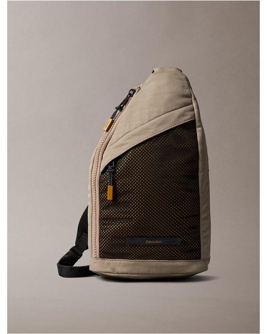 Calvin Klein Multicolor Mesh Front Sling Bag for men