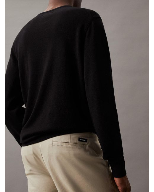 Pantalon droit en sergé Calvin Klein pour homme en coloris Multicolor