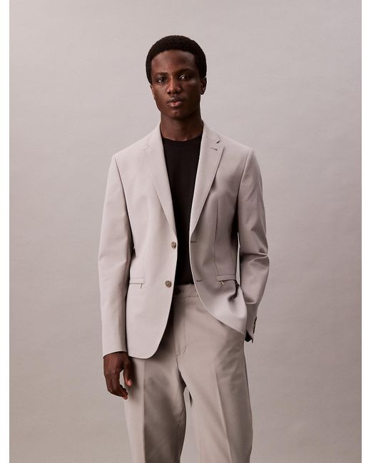 Calvin Klein Natural Technical Twill Trousers for men