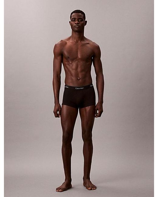 Calvin Klein 7-Pack Lage Taille Boxers in het Black voor heren