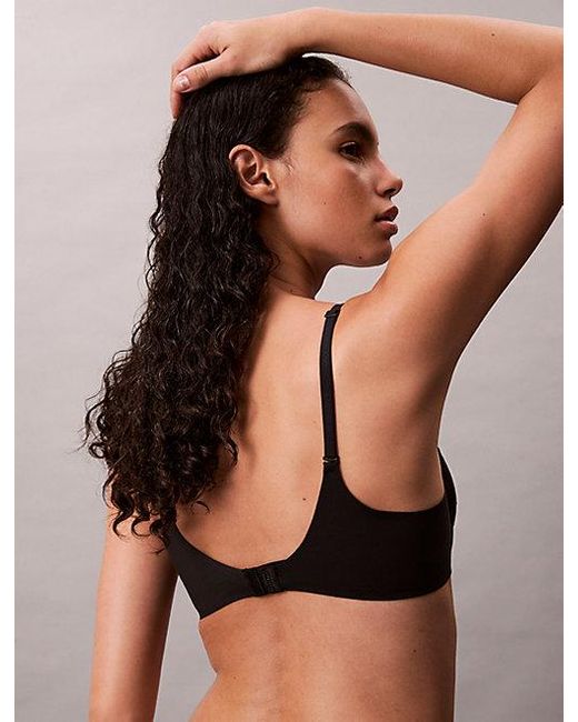 Calvin Klein Black Push Up Plunge Bra Perfectly Fit Lace
