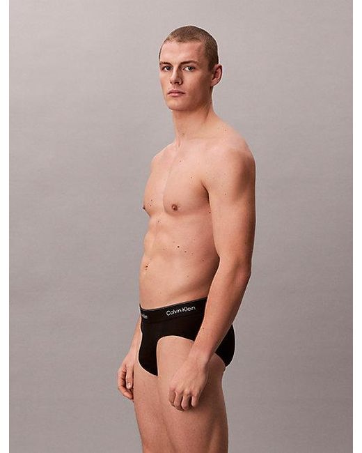 Calvin Klein 3-Pack Slips in het Black voor heren