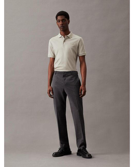 Calvin Klein Brown Slim Polo Shirt for men