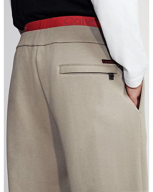 Calvin Klein Blue Lux Terry Sweatpants for men