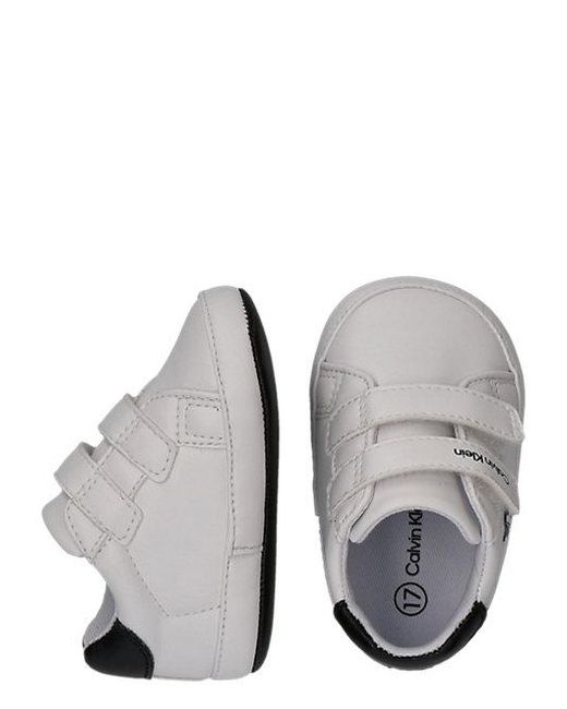 Calvin Klein White Jeans Baby Signature Velcro Trainers for men
