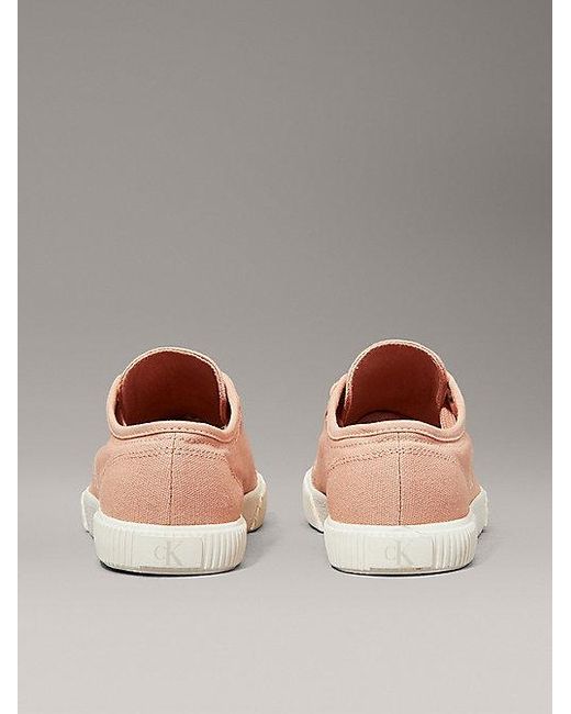 Calvin Klein Canvas Sneakers Met Laag Profiel in het Multicolor