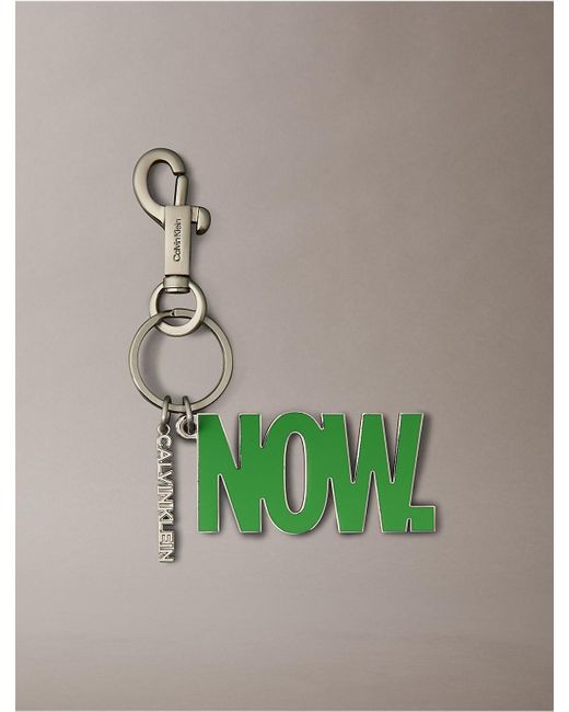 Calvin Klein Green Bold Graphic Key Fob for men