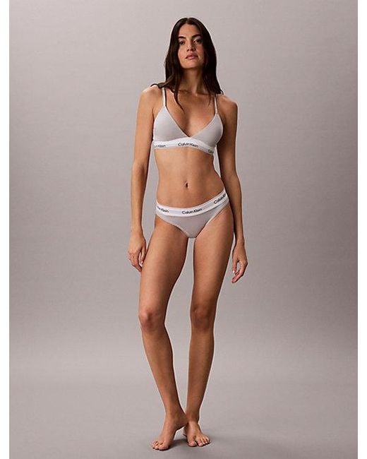 Calvin Klein Brown Bikini Briefs Icon Cotton Modal