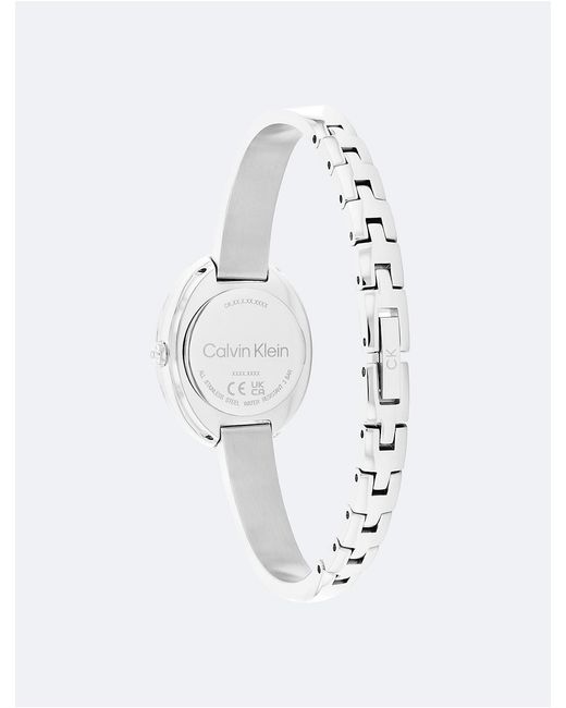 Calvin Klein White Contoured Bezel Watch