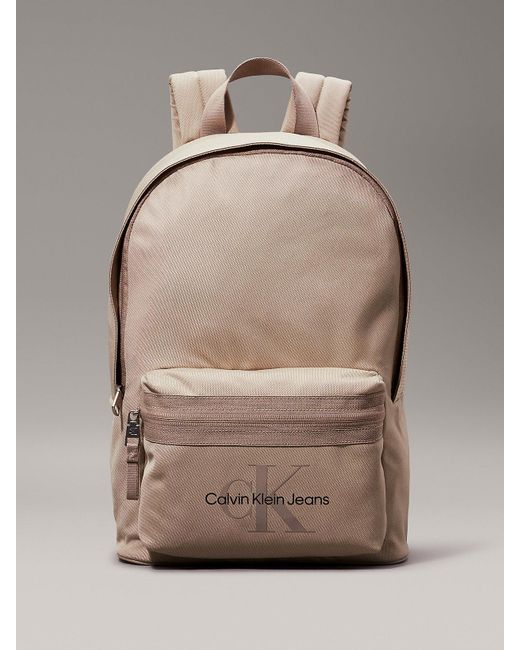 Calvin Klein Natural Logo Round Backpack for men