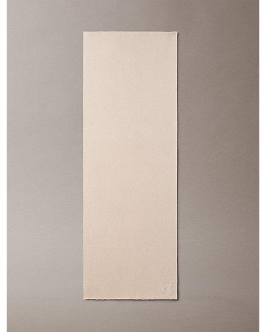 Calvin Klein Natural Signature Logo Scarf for men