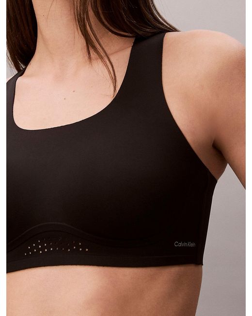 Calvin Klein Black Invisible High Impact Performance Sports Bra