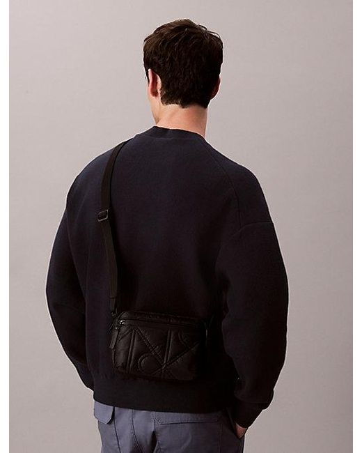 Calvin Klein Gray Puffer Camera Bag for men