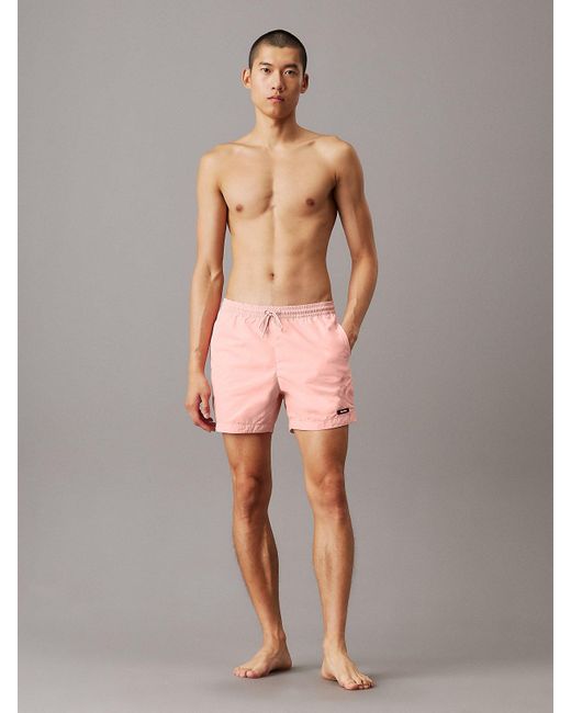 Short De Bain Mi-Long Avec Cordon De Serrage Calvin Klein pour homme en coloris Multicolor