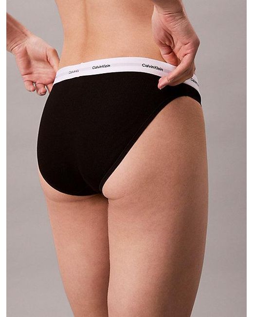 Calvin Klein Pink Bikini Briefs Cotton Stretch Rib