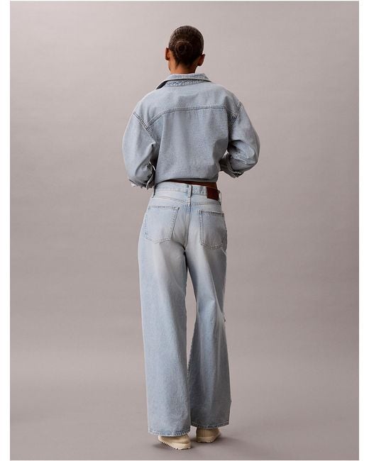 Calvin Klein Gray Calvin Klein Wide Leg Jeans