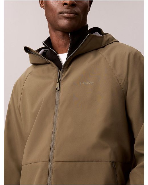 Calvin Klein Natural Tech Shell Hooded Jacket for men