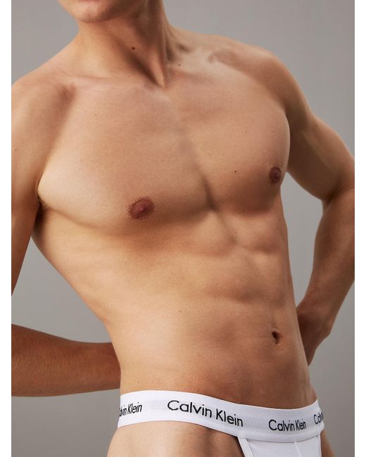 Lot De 3 Strings Calvin Klein pour homme en coloris Gray