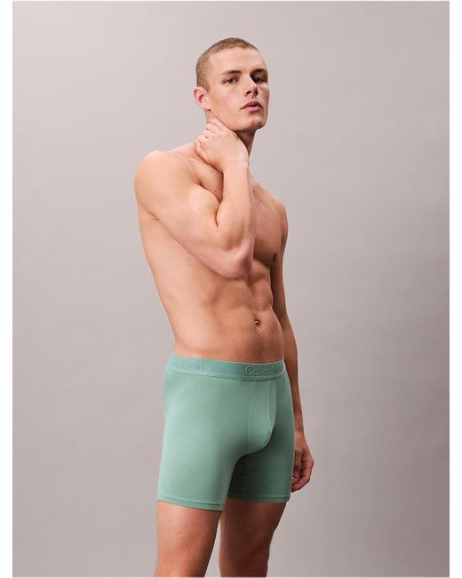 Calvin Klein Green Ultra Soft Modal Boxer Brief for men