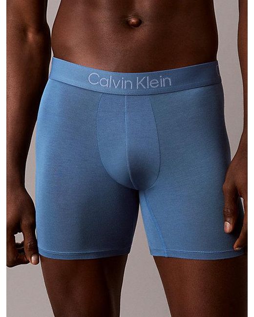 Calvin Klein Blue 3 Pack Boxer Briefs for men