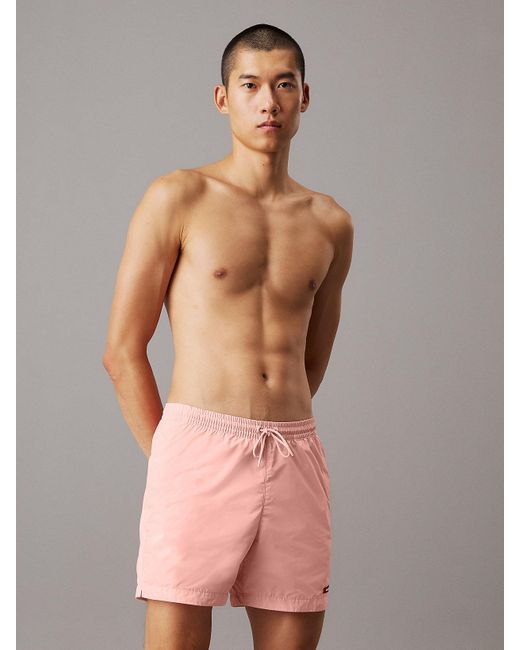 Short De Bain Mi-Long Avec Cordon De Serrage Calvin Klein pour homme en coloris Multicolor