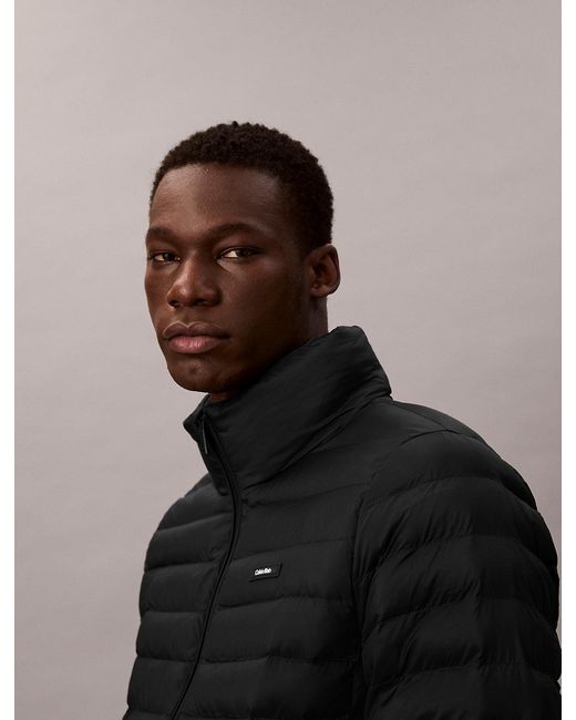 Calvin Klein Black Lightweight Puffer Jacket for men