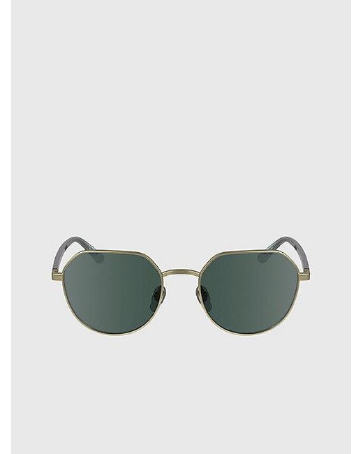 Calvin Klein Green Round Sunglasses