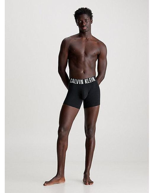 Calvin Klein Black 3 Pack Boxer Briefs - Intense Power for men