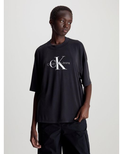 Calvin Klein Blue Boyfriend Monogram T-shirt