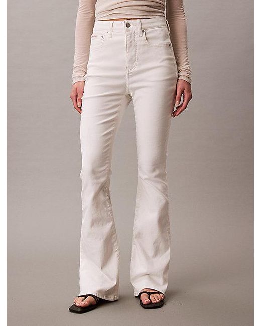 Calvin Klein Pink Jeans High Rise Flared Jeans