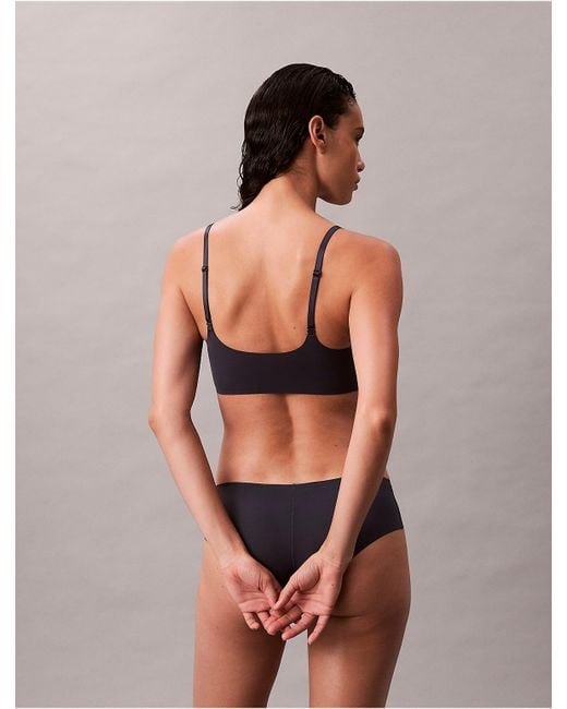 Calvin Klein Blue Invisibles Lightly Lined Triangle Bra