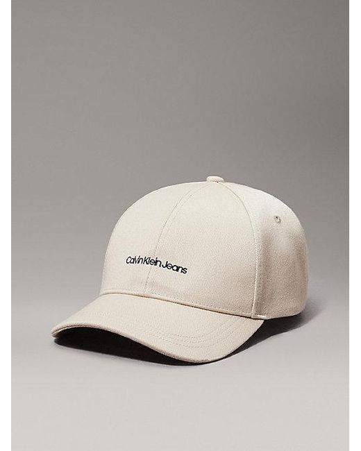 Gorra de sarga Calvin Klein de hombre de color Natural
