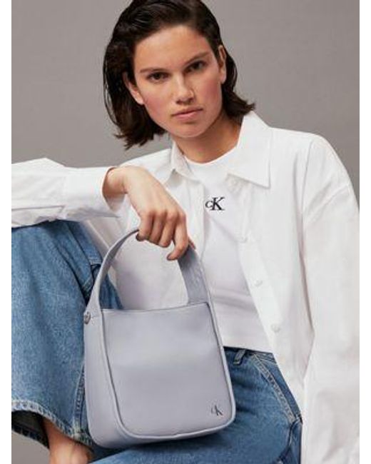 Calvin Klein Gray Bucket-Bag