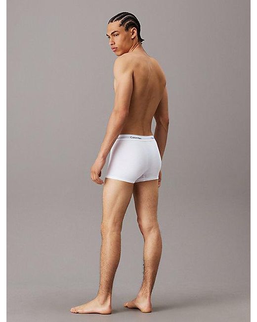 Calvin Klein Metallic 3 Pack Trunks Icon Cotton Stretch for men