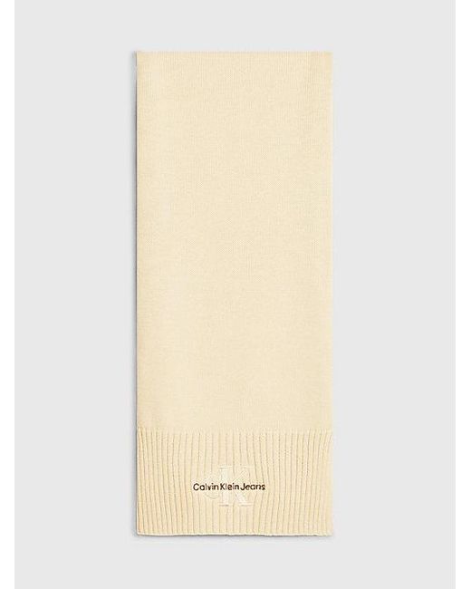 Calvin Klein Natural Schal aus Baumwolle