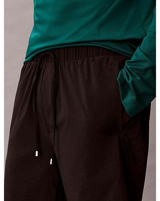 Calvin Klein Green Sport Water Repellent Performance Gym Shorts for men