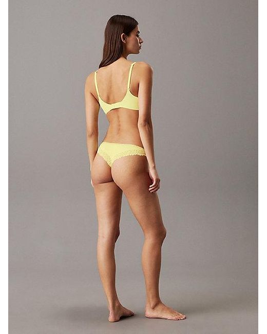 Calvin Klein Plunge Push-Up Bh in het Brown
