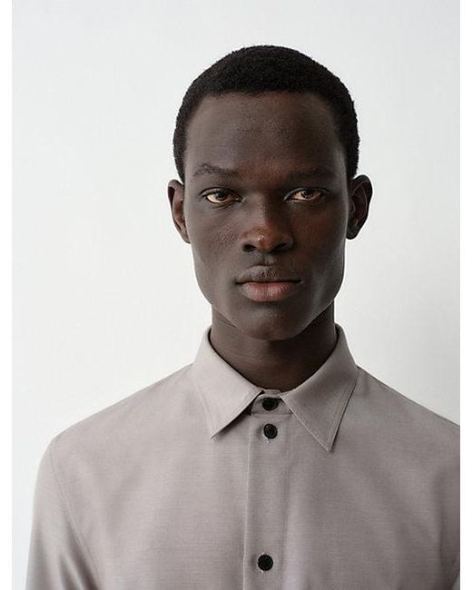 Calvin Klein Gray Juan Button-Down Shirt for men
