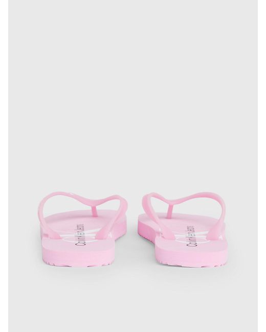 Calvin Klein Pink Flip Flops