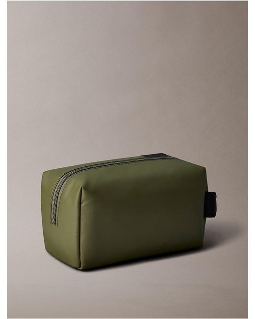 Calvin Klein Green Monologo Patch Dopp Kit for men