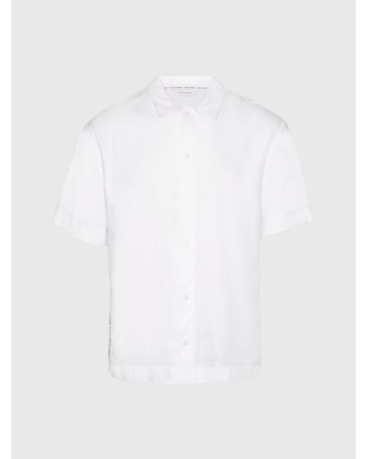 Chemise de plage - CK Meta Legacy Calvin Klein pour homme en coloris White