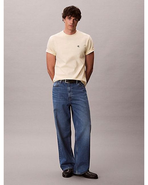 Calvin Klein Blue T-Shirt Pear Sorbet for men