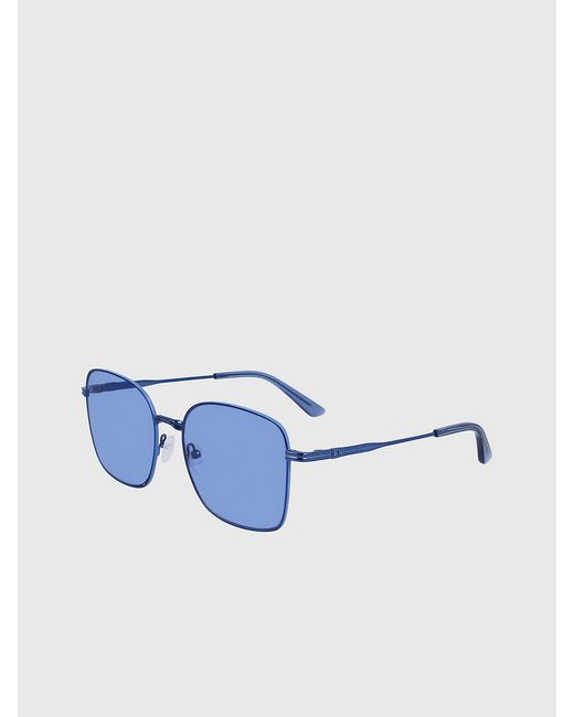 Calvin Klein Blue Rectangle Sunglasses Ck23100S